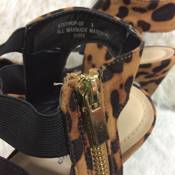 🍁🍁Anne Michelle  Steppup09 Leopard Suede - Picture 8 of 8